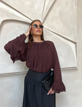 LOU RUFFLE BLOUSE
