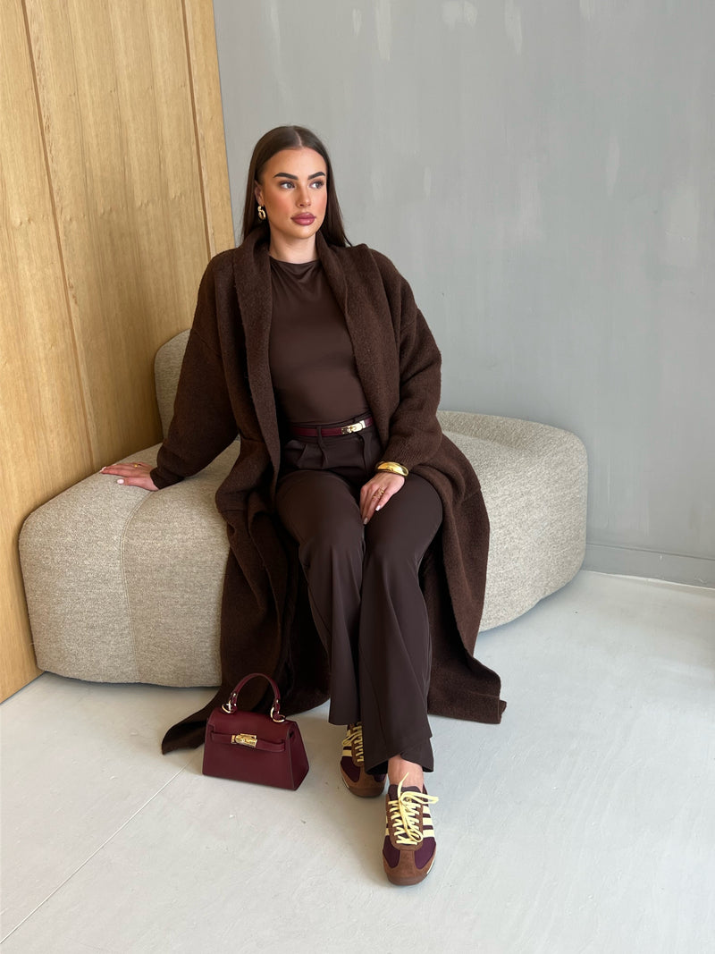 GINA CARDIGAN BROWN