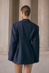 TAILORED DORIA BLAZER NAVY BLUE