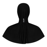 BAMBOO SCARF BLACK- YELLOW LOGO