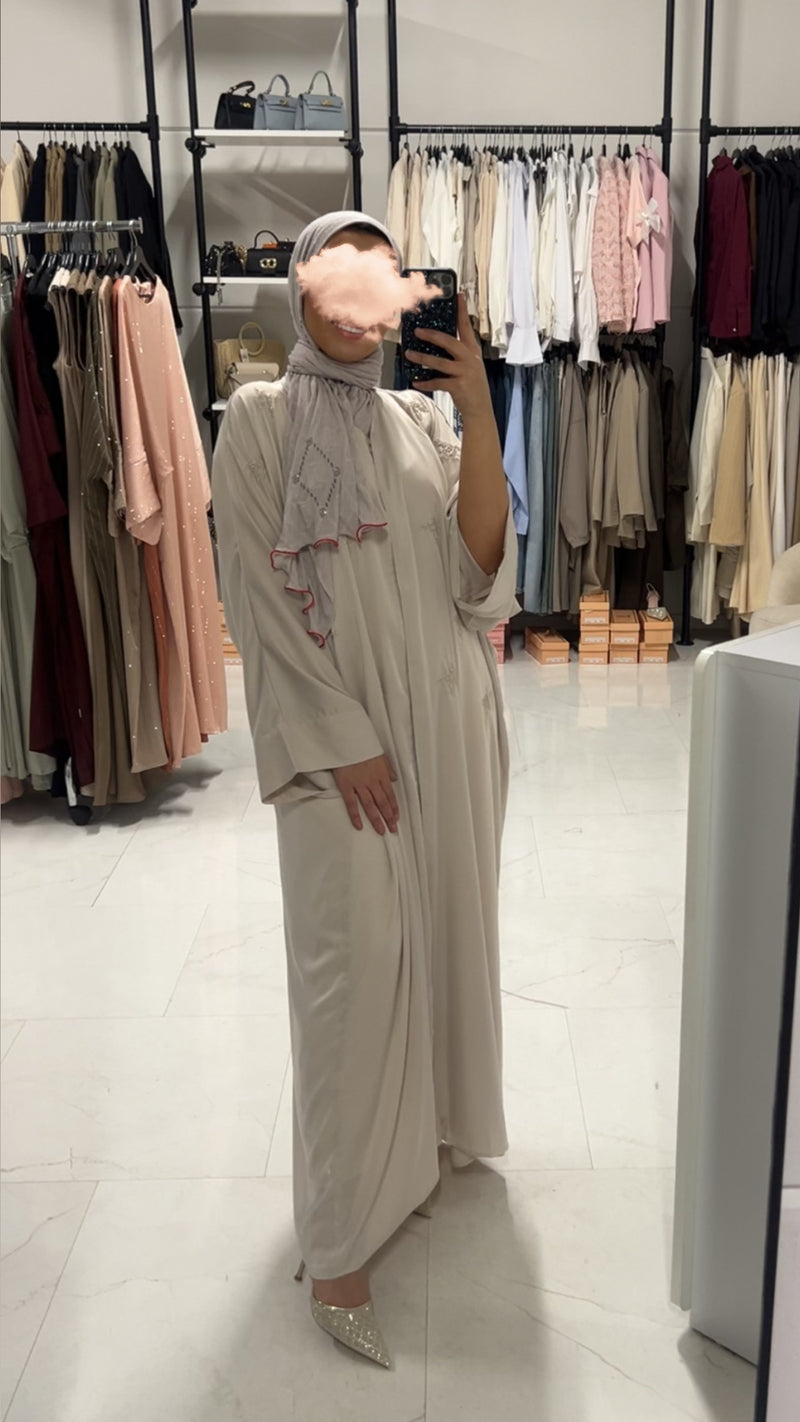 ABAYA KIM BEIGE (JD327)