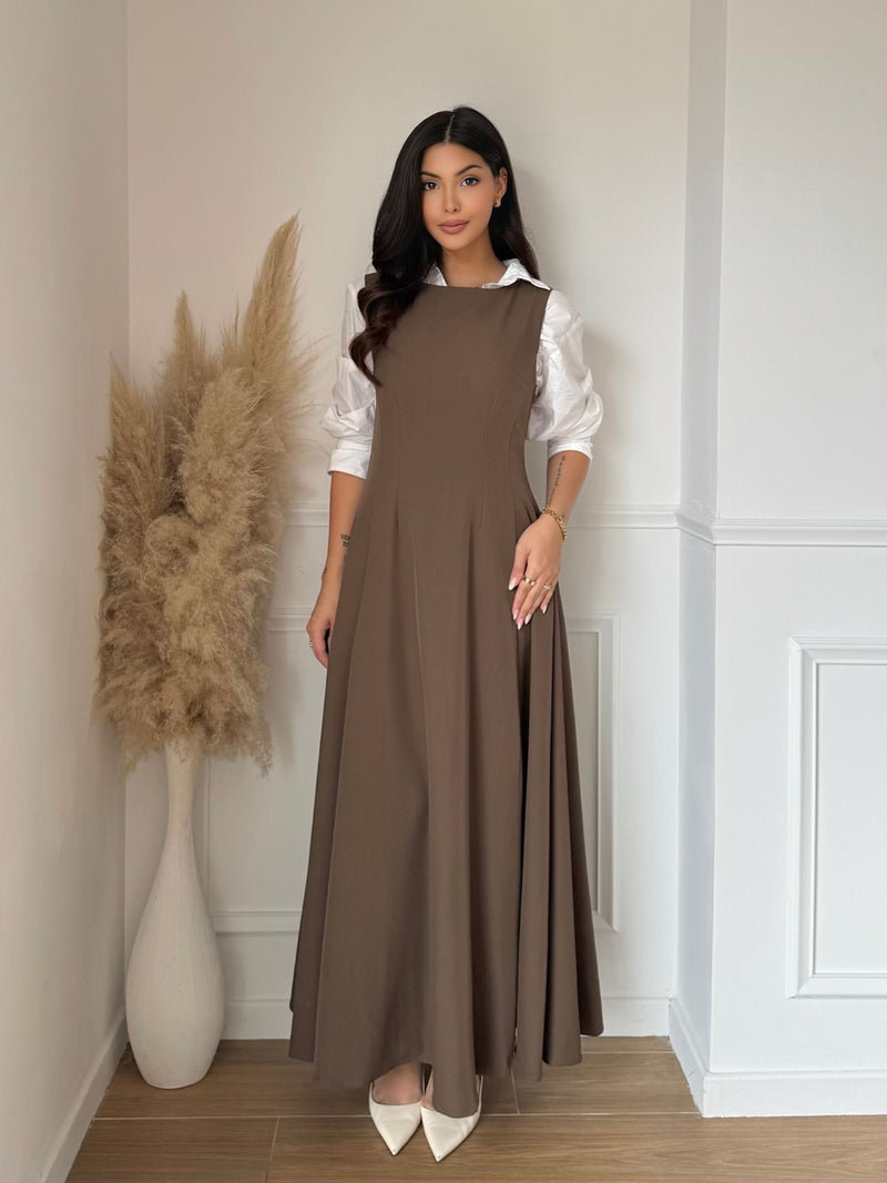 Eline dress brown