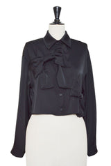BOW BLOUSE BLACK