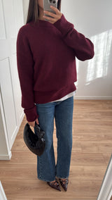 ORA SWEATER BURGUNDY