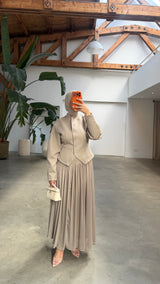 NOLIA SKIRT TAUPE
