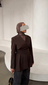 ELSA BLAZER BROWN