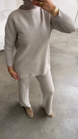 LIVIA KNIT SET- BEIGE