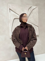 LANA BOMBER JACKET BROWN