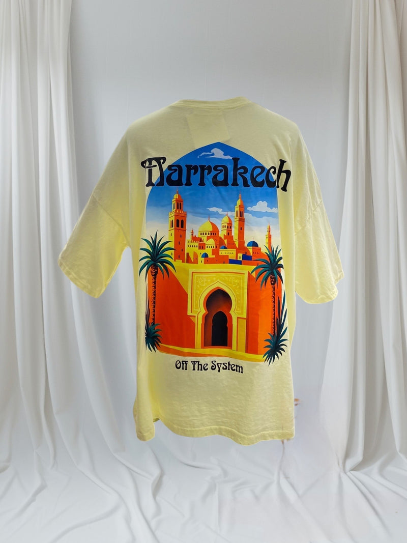 OVERSIZED T-shirt Marrakech Butter yellow