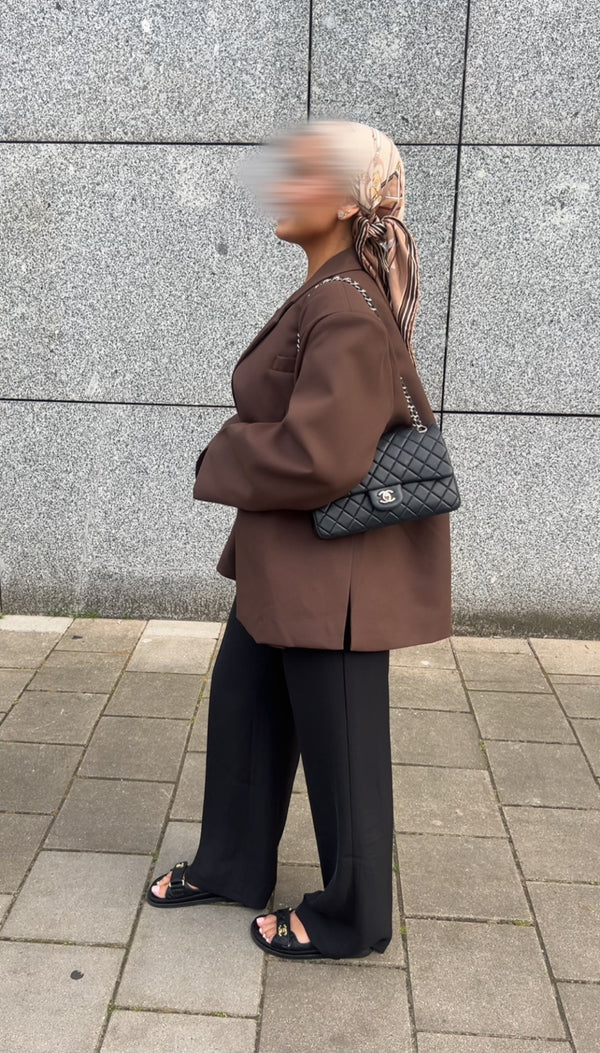DAD OVERSIZED BLAZER BROWN