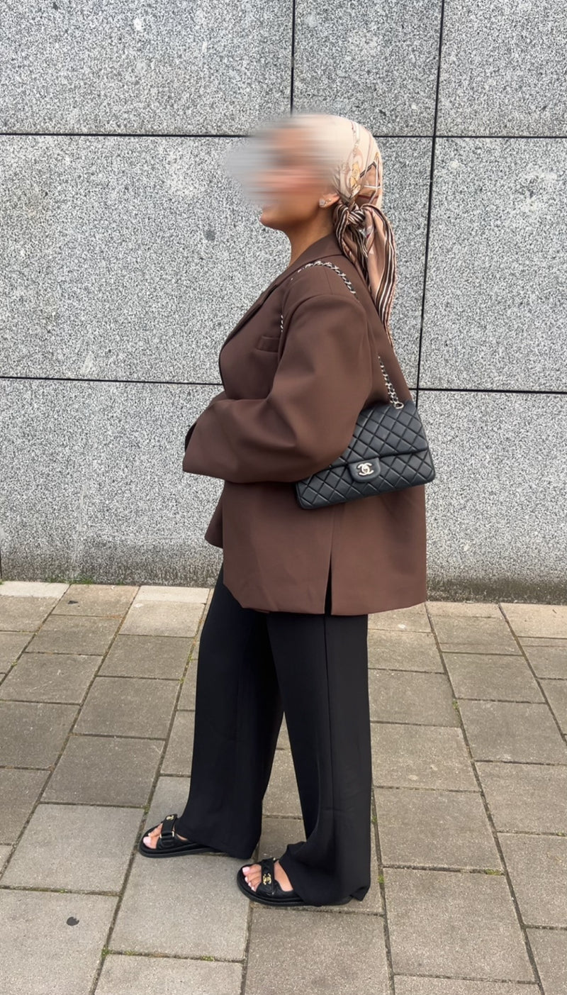 DAD OVERSIZED BLAZER BROWN