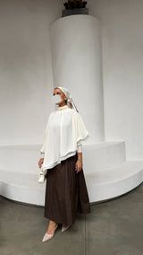 LEONA DRESS BROWN