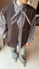 OVERSIZED BOW BLOUSE