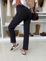 LAYAE MOM JEANS- BLACK