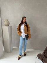 LANA BOMBER JACKET CAMEL