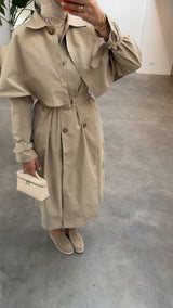 CAPE TRENCHCOAT BEIGE