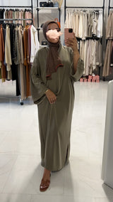 ARIA OVERSIZED ABAYA KHAKI