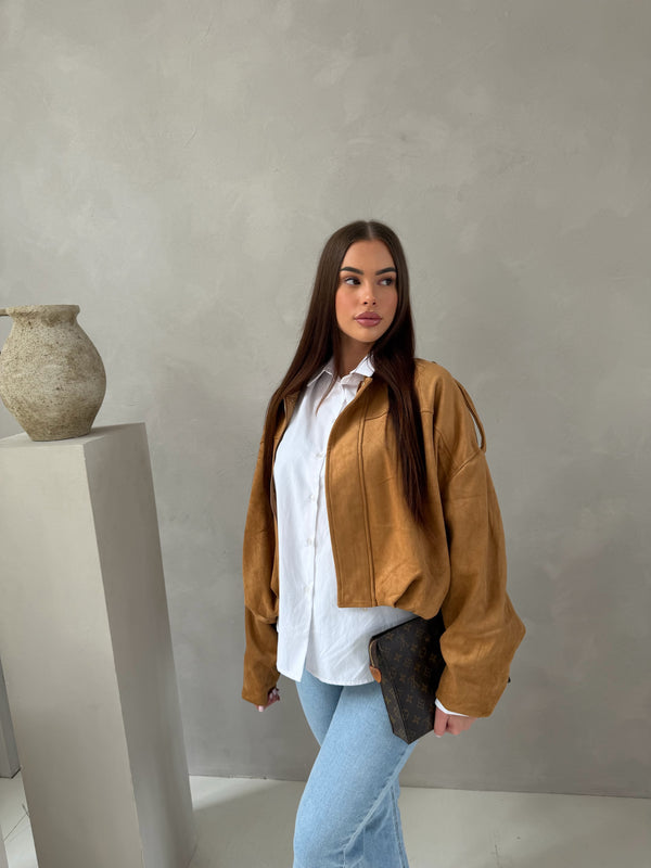 LANA BOMBER JACKET CAMEL