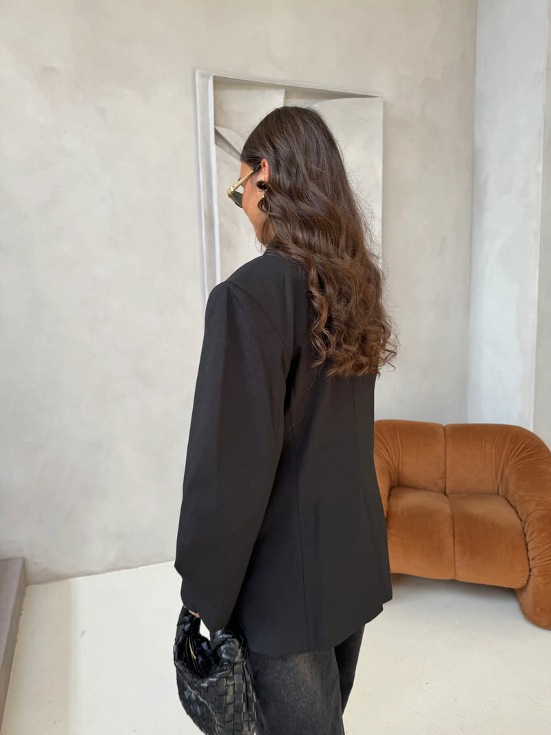 OVERSIZED BLAZER EVA BLACK