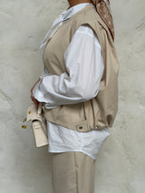MILIE GILET LIGHT BEIGE