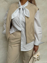 MILIE GILET LIGHT BEIGE