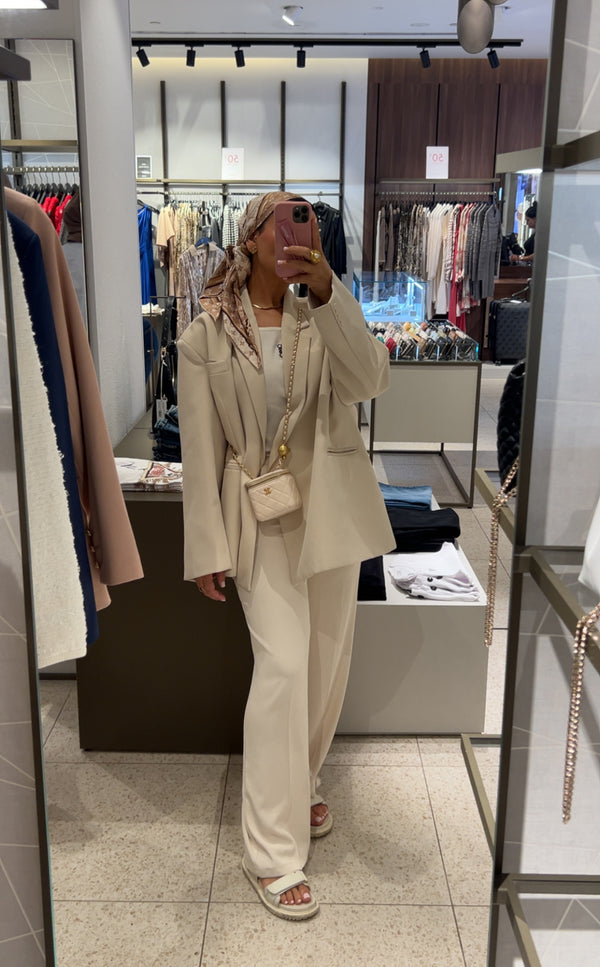 DAD OVERSIZED BLAZER BEIGE