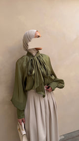 LEO BLOUSE OLIVE
