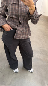 Cargo wide leg pants