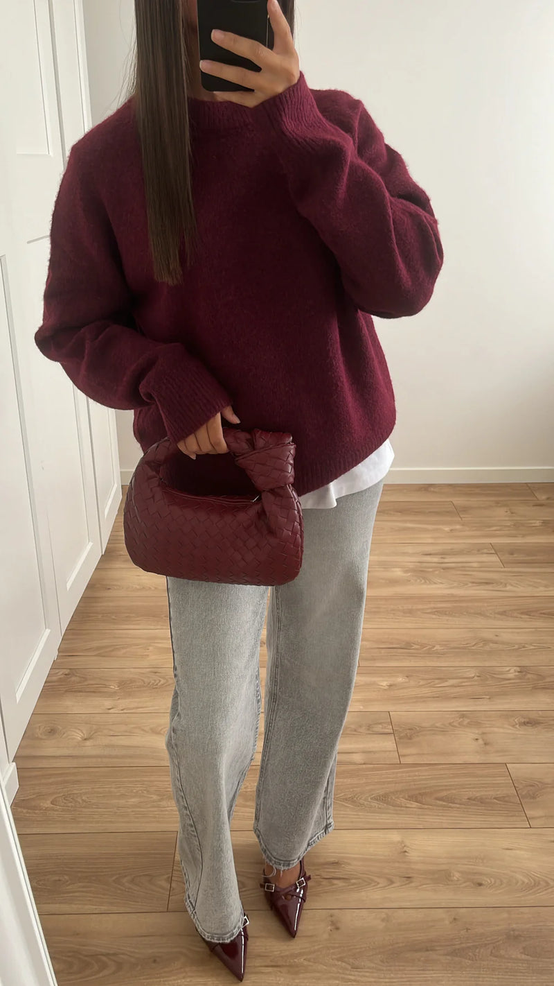 ORA SWEATER BURGUNDY