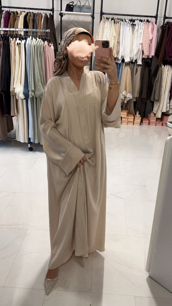 ABAYA DANA BEIGE (ED356)