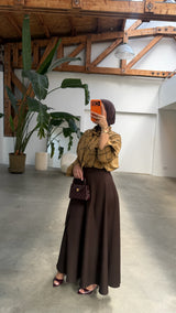 AMÉLI MAXI SKIRT BROWN
