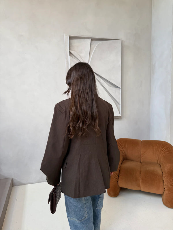 OVERSIZED BLAZER EVA BROWN