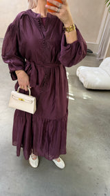 KELIA DRESS BURGUNDY