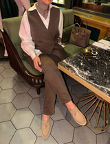 ANNA GILET BROWN- w25231