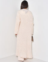 LONG SOFT KNITTED CARDIGAN OFFWHITE