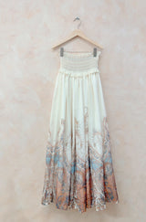 PRINTED SKIRT & BLOUSE SET