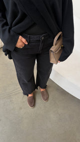 Balloon queen heart jeans Black