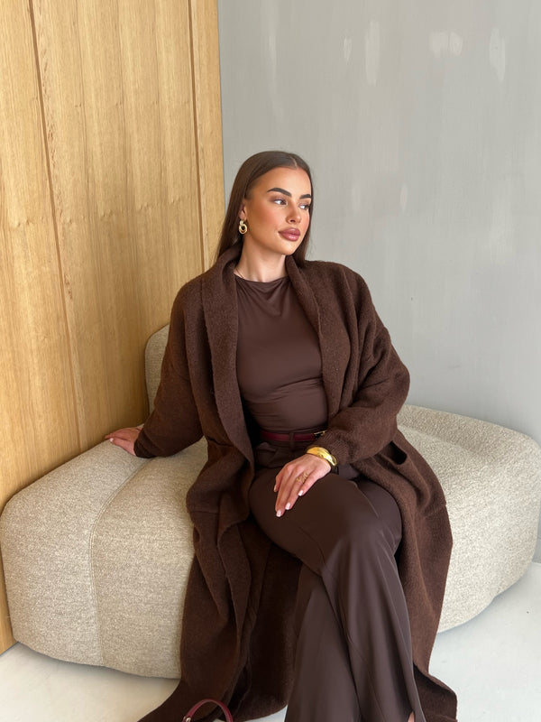 GINA CARDIGAN BROWN