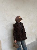 LUXURY BLAZER CHOCO