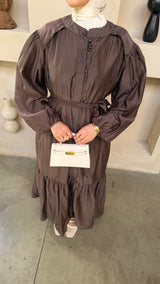 KELIA DRESS BROWN