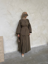 KARA COTTON TWO PIECE TAUPE
