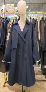 KARA EXTRA OVERSIZED TRENCHCOAT BLUE