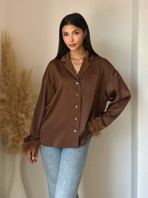 LÉONIE BLOUSE CHOCO