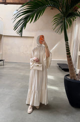 LINDA DRESS LIGHT BEIGE