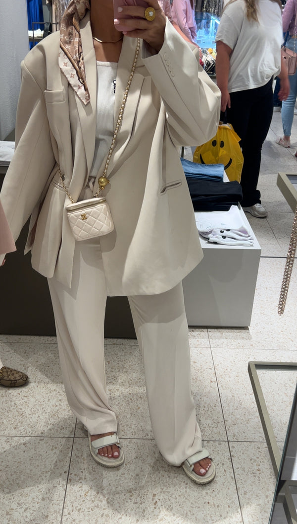 DAD OVERSIZED BLAZER BEIGE