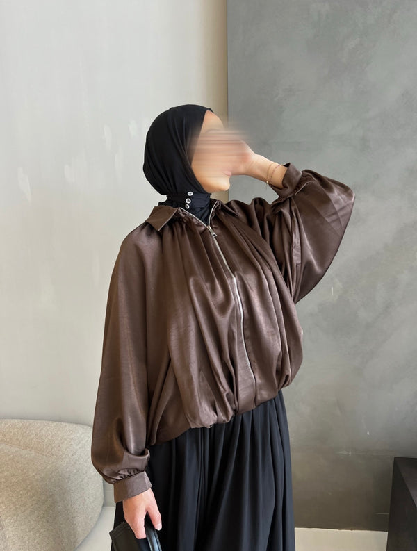 ZARA VEST BROWN