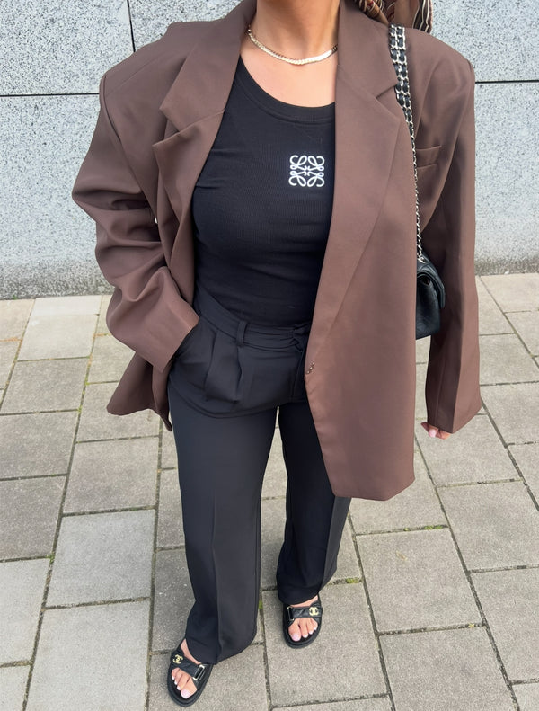 DAD OVERSIZED BLAZER BROWN