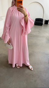 CHECKED DRESS PINK