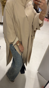 TRENCH CAPE LIGHT BEIGE