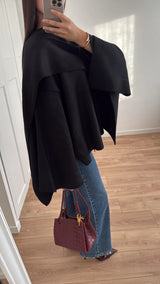 SARA SCARF JACKET BLACK